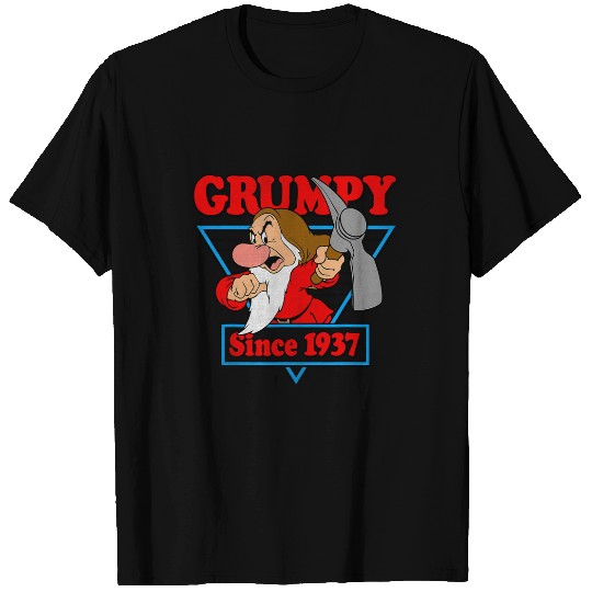 Disneys Snow White Grumpy Since 1937 Triangle Graphic T-Shirts