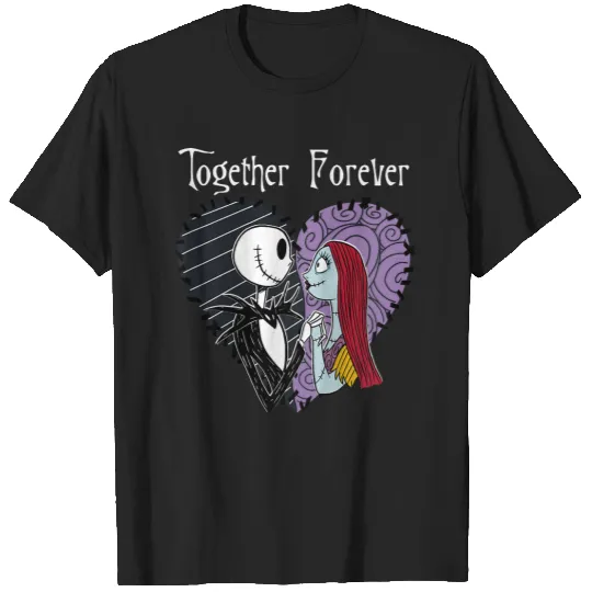 Disneyss The Nightmare Before Christmas Jack Sally Together T-Shirts