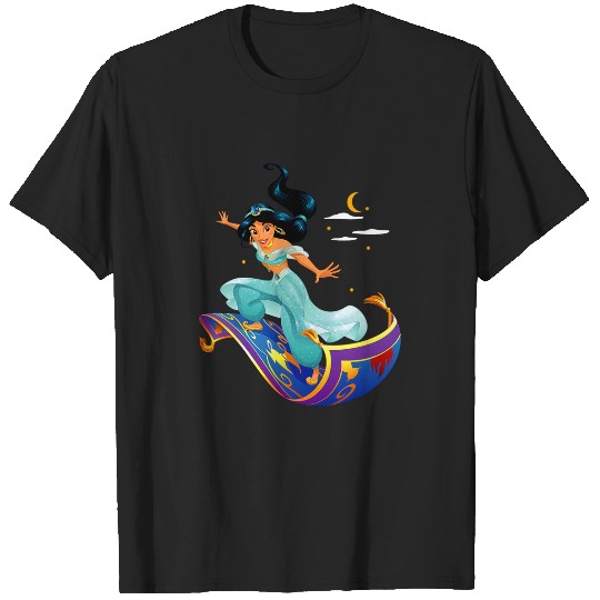 Disneys Aladdin Princess Jasmine Magic Carpet Pose T-Shirts