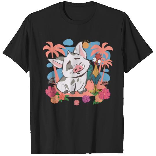 Disneyss Moana 2 Cute Pua Hei Hei Best Friends Tropical Logo T-Shirts