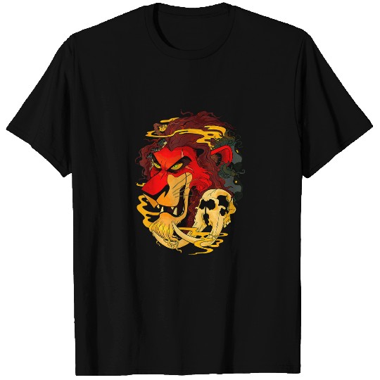 Disney The Lion King Scar Red Hue Head Shot T-Shirts