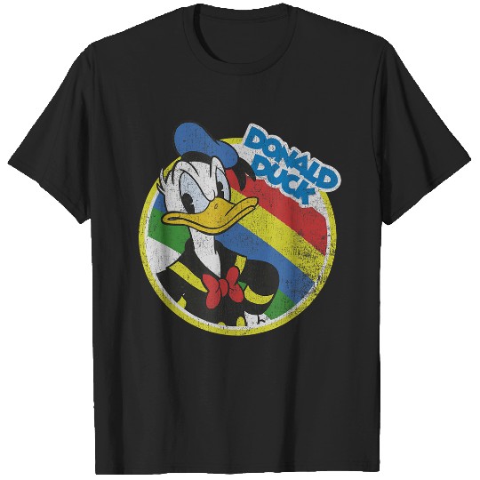 Disneyss Mickey And Friends Donald Duck Classic Stripe T-Shirts