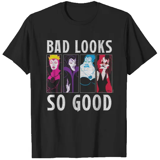 Disneyss Villains Ursula Maleficent Cruella Evil Queen Bad T-Shirts