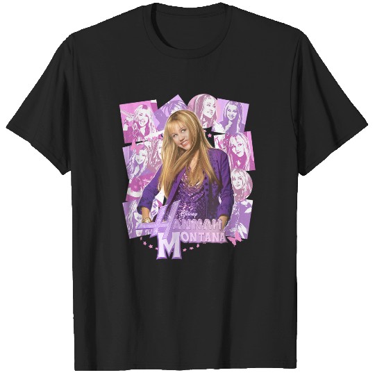 Disneyss Hannah Montana Epic Iconic Collage Big Chest Poster T-Shirts
