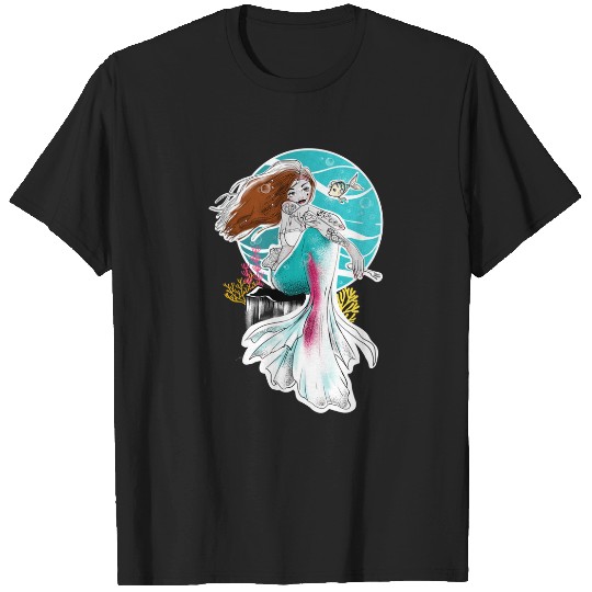 Caribbean mermaid. Little Mermaid  : Disney princess tattoo Shirt,  Princess tattoo vintage t shirt, Disney princess tattoo Gift Fan S-5XL T-Shirts