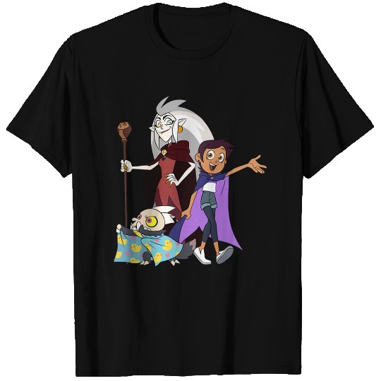Disneyss The Owl House Edalyn Luz King Group shots Chest Logo T-Shirts