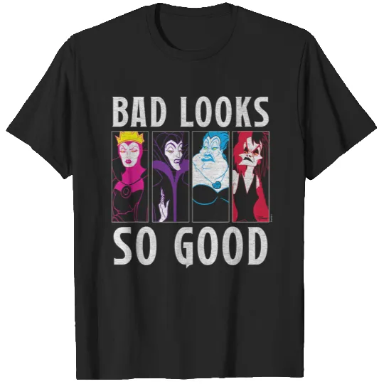 Disneyss Villains Ursula Maleficent Cruella Evil Queen Bad T-Shirts