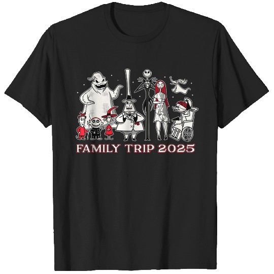 Disneyss The Nightmare Before Christmas B W R Family Trip 2025 T-Shirts