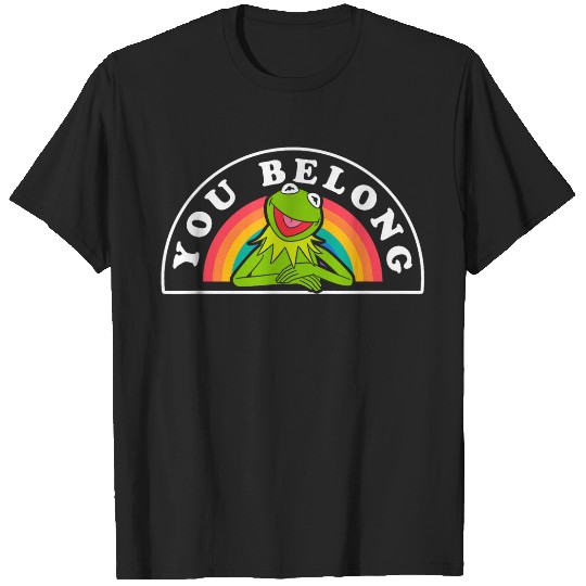 Disneyss The Muppets Kermit You Belong Rainbow Pride T-Shirts