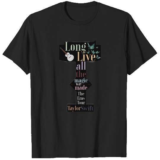 Discover Long Live Lyrics Taylorss Swift Eras Tour Stage T-Shirts