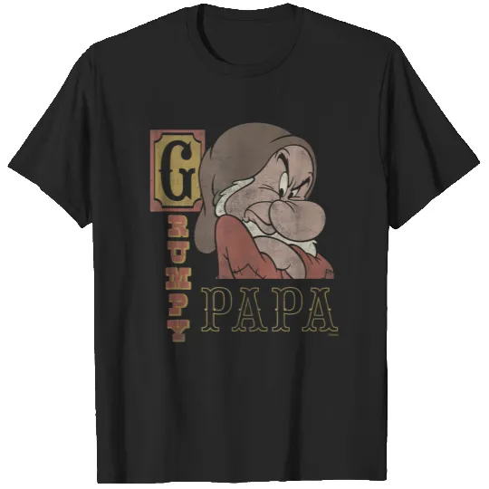 Disneyss Snow White And The Seven Dwarfs Grumpy Papa T-Shirts