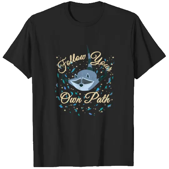 Disney Pocahontas Meeko Follow Your Own Path Text T-Shirts