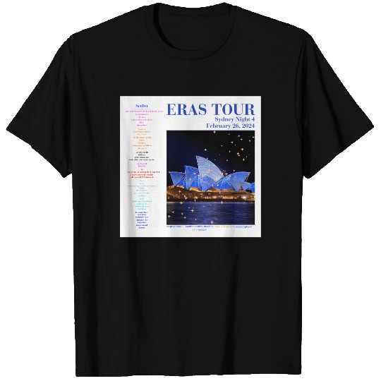 Eras Tour Setlist - Sydney Night 4 T-Shirts