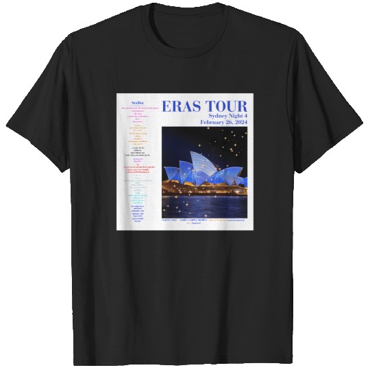 Eras Tour Setlist - Sydney Night 4 T-Shirts