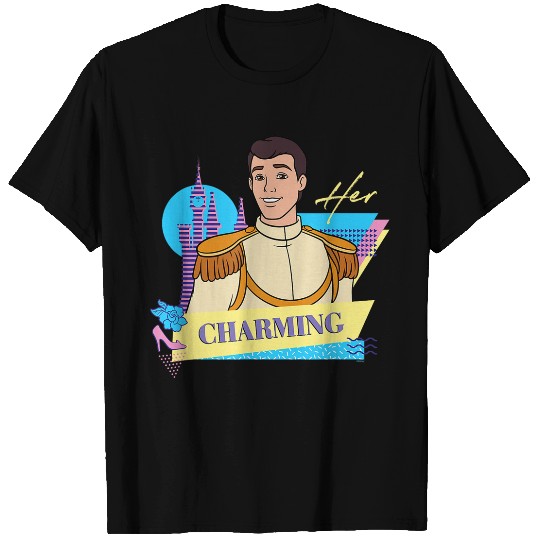 Disneyss Cinde Retro Couples Matching Her Prince Charming T-Shirts