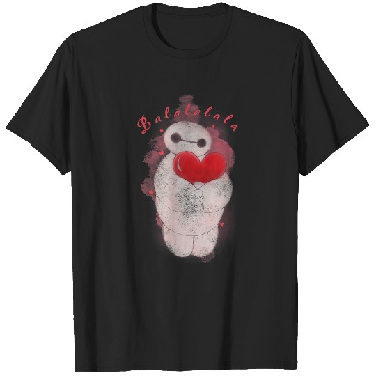 Disney Big Hero 6 Baymax Heart Portrait Graphic T-Shirts