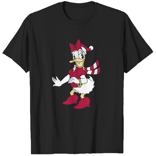 Disney Daisy Duck Classic Christmas Portrait Long Sleeve T-Shirts