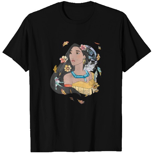 Disneys Pocahontas Dream Catcher Sketch Portrait T-Shirts