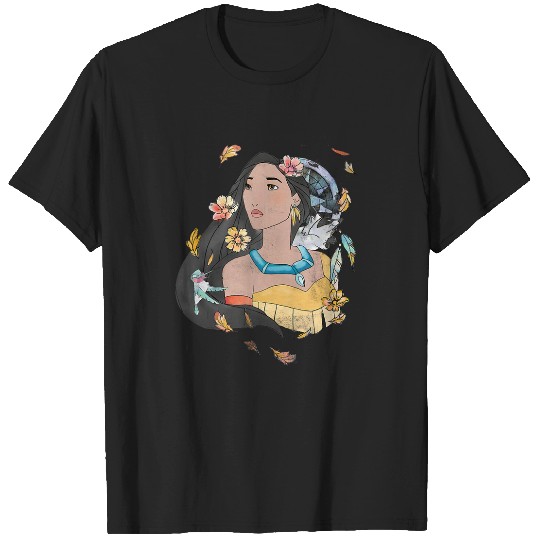 Disneys Pocahontas Dream Catcher Sketch Portrait T-Shirts