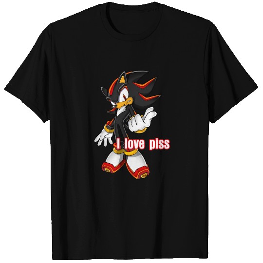 Shadow The Hedgehog I Love Piss T-Shirts