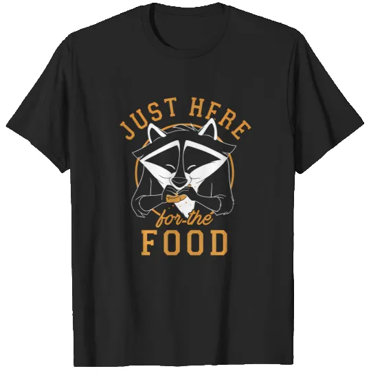 Disney Pocahontas Meeko Just Here For The Food Portrait T-Shirts