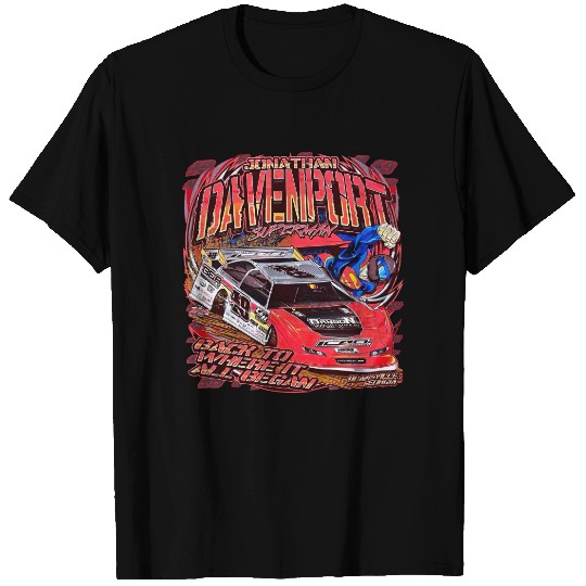 Rare! 2017 Jonathan Davenport Superman Racing T Shirt