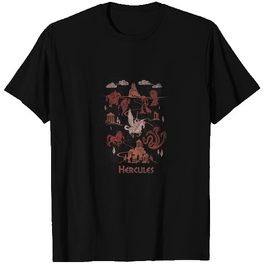 Disney Hercules Titan Map T-Shirts