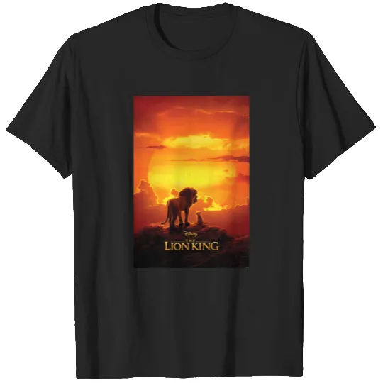 Disney The Lion King Live Action Mufasa Simba Sunset Poster T-Shirts