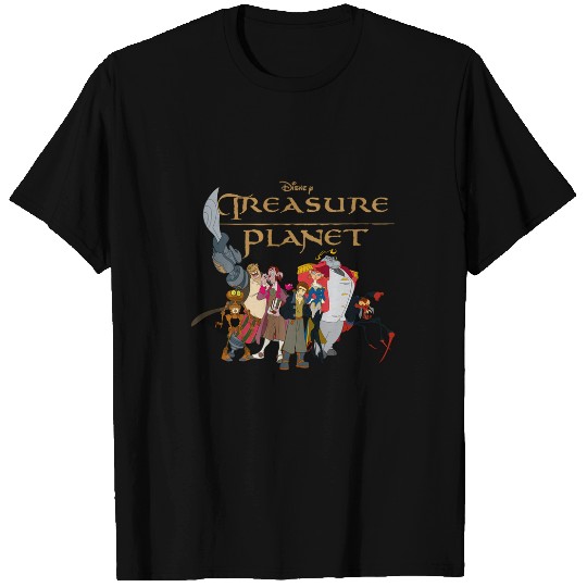 Disneys treasure planet logo and characters long sleeve T-Shirts
