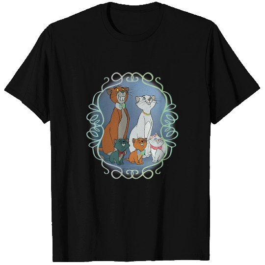 Womens Disneys Aristocats Scroll VNeck T-Shirts
