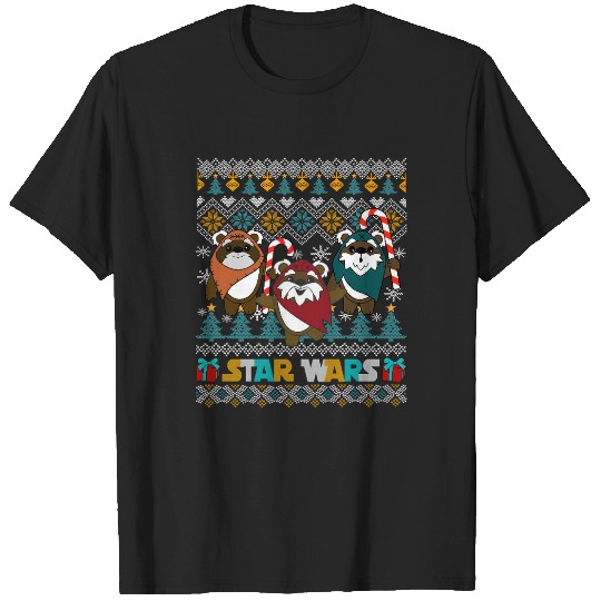 Star Wars Ewoks Candy Canes Christmas, Disney Star Wars Christmas, Mickey's Very Merry Christmas T-Shirts