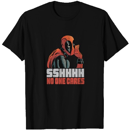 Marvel Deadpool No One Cares Racerback T-Shirts