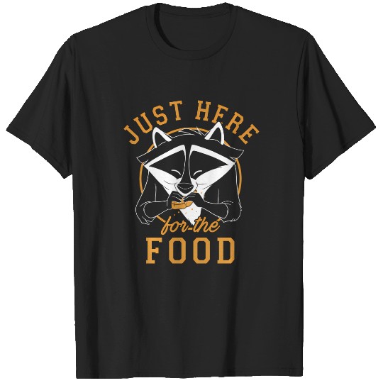 Disney Pocahontas Meeko Just Here For The Food Portrait T-Shirts