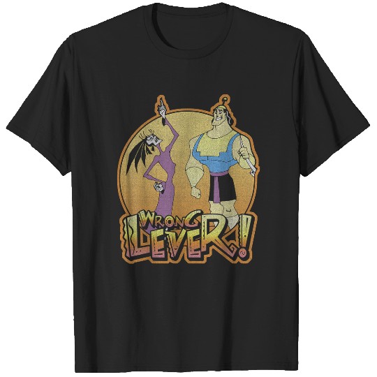 Disneyss Emperors New Groove Krock And Esma Wrong Lever T-Shirts
