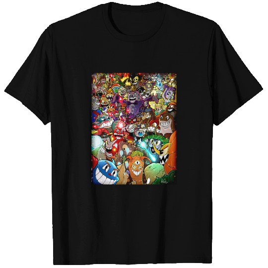 Cuphead  Filter  Color T-Shirts