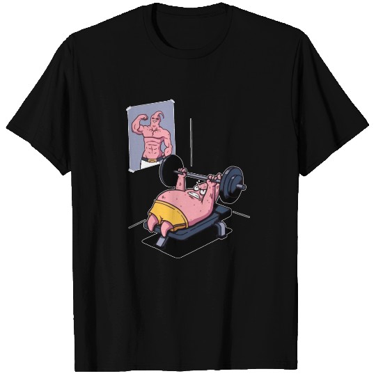 Majin Buu vs Patrick - Funny Motivational Gym T-Shirts