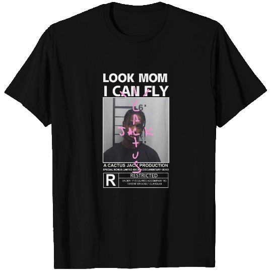 Travis Shirt Look Mom I Can Fly T-Shirt Cactus Jack T-shirt