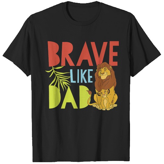 Kids Disney The Lion King Mufasa And Simba Brave Like Dad T-Shirts