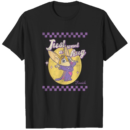 Disney Zootopia Finnick Just Want A Hug Chest Poster T-Shirts