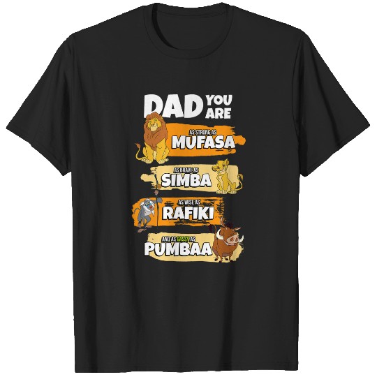Disney The Lion King Dad You Are Word Stack Funny T-Shirts