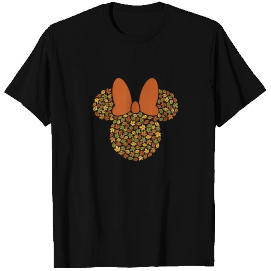 Disney Minnie Mouse Icon Autumn Fall Leaves T-Shirts