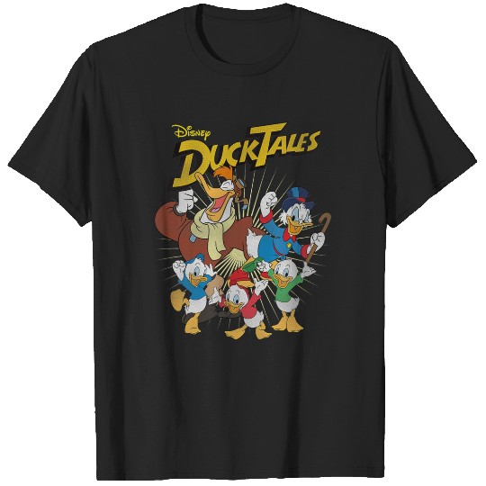 Disney DuckTales Main Characters Full Of Joy Group Shot T-Shirts