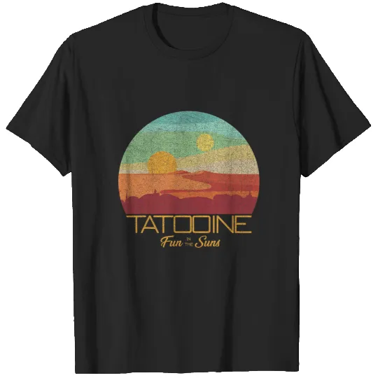 Star Wars Tatooine Postcard Fun in the Sun Vintage Disney T-Shirts