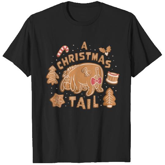 Disney Winnie The Pooh Eeyore Gingerbread A Christmas Tail Merry Christmas T-Shirts