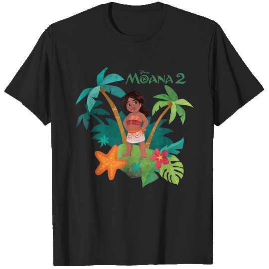Disney Moana 2 Simea Little Sister Tropical Panel T-Shirts
