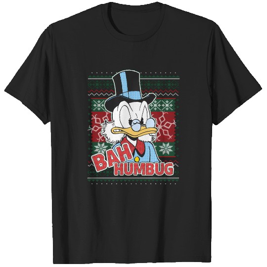 Disney Ducktales Christmas Scrooge Mcduck Bah Humbug T-Shirts