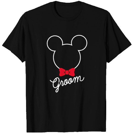 Disney Mickey Mouse Bowtie Groom Wedding T-Shirts