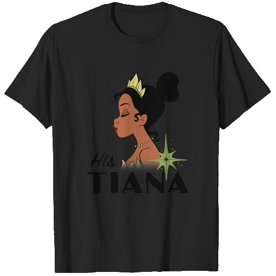 Womens Disney The Princess And The Frog His Tiana Couples V-Neck T-Shirts