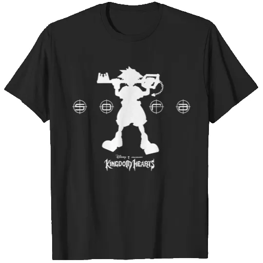 Disney Kingdom Hearts Sora Keyblade Hero Silhouette Poster Premium T-Shirts