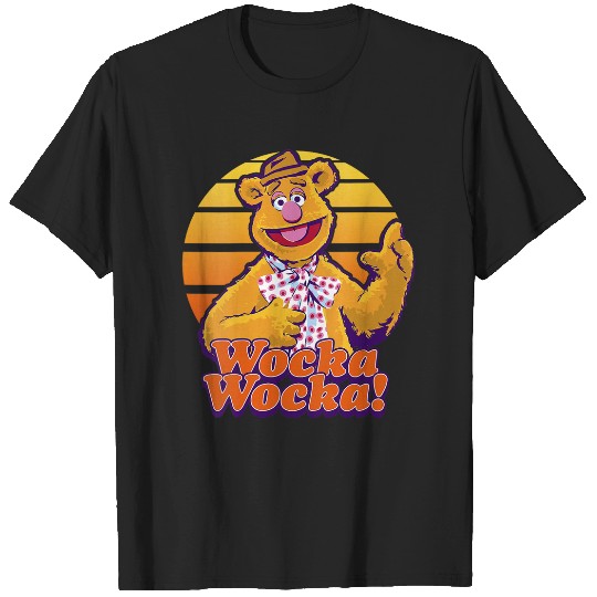 Womens Disney The Muppets Fozzie Bear Wocka Wocka Portrait V-Neck T-Shirts
